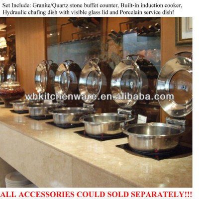 Hydraulic Induction Counter & Chafer kitchen restaurant equipment