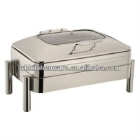 9L stainless steel rectangular chafing dish/dome chafing dish