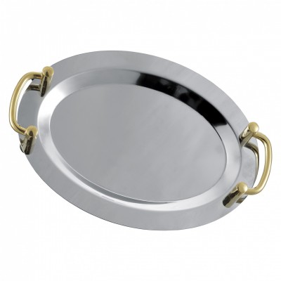 Large Stock With 10 Shipment Dates Different Shape Hotel Buffet Plate Stainless Steel Metal Serving Tray