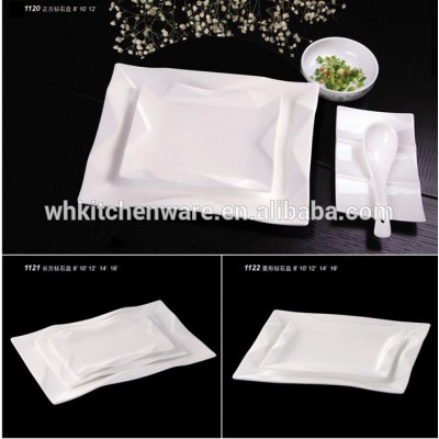 Good quality hotel and buffet magnesium white ceramics porcelain