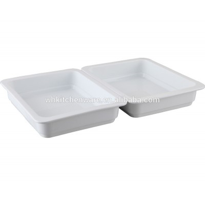 Good quality hotel and buffet magnesium white porcelain dishes for restaurant