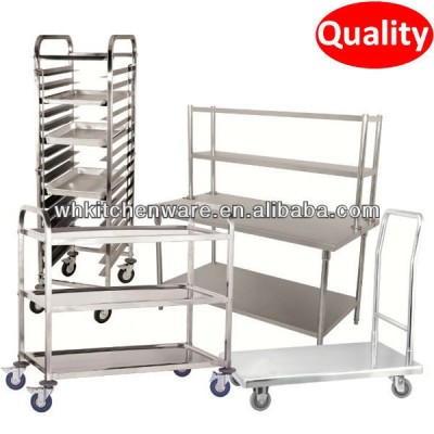 2/3/4/5 Tiers Durable Stainless Steel Food Carts