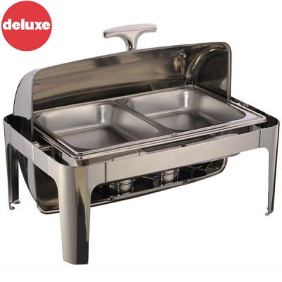 Deluxe Roll Top Chafer electric food warmer